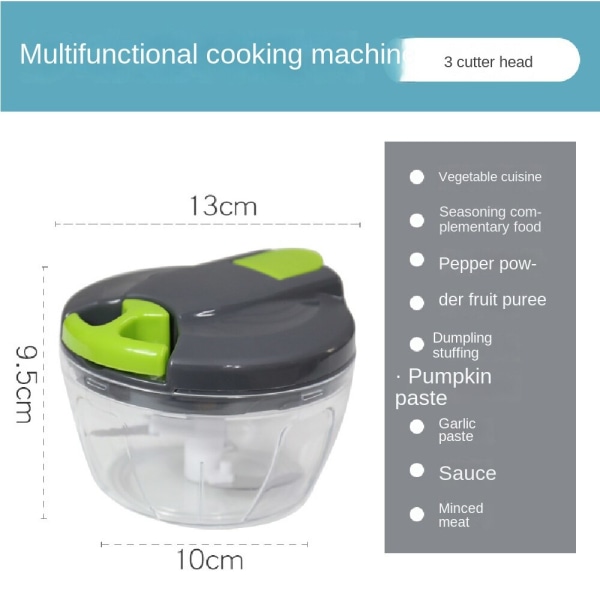 PP Vitlökspress, Mini För Köttfärs Manual