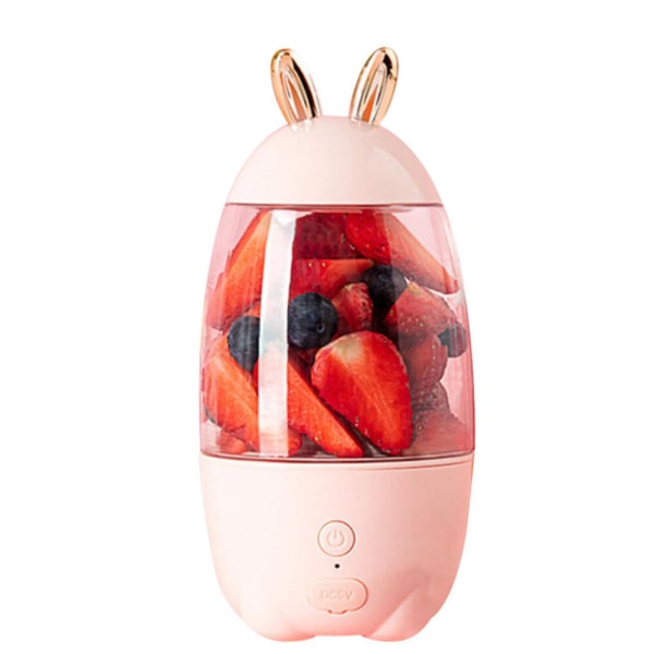 Lovely Rabbit Hushålls Bärbar USB Uppladdningsbar Juicer Cup