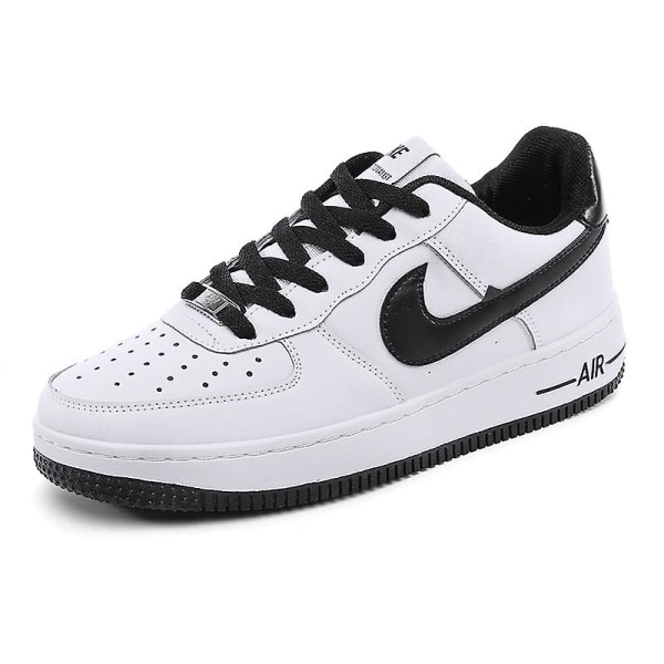 Män Sneakers Andas Kvinnor Skateboard Skor Löpning WhiteBlack 38