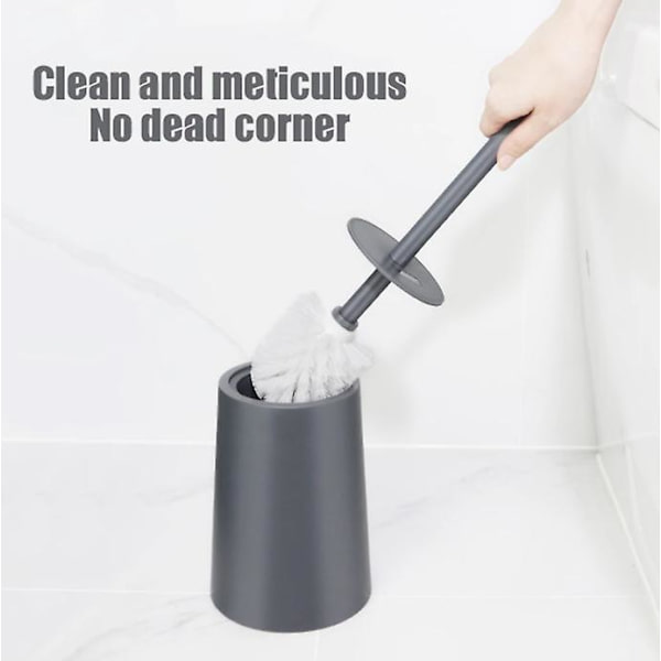 Toalettborste Deep Cleaner Silikon Toalettborste Med No-Slip