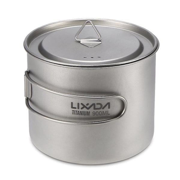 Lixada 900ml ultralätt titan mugg bärbar hängande