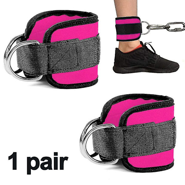 Ankelrem för Fitness, Justerbar Kvinnor Män Ankelrem Rose red