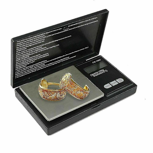 Digitalvåg 1000g X 0,1g Smycken Gram Silver Guldmynt