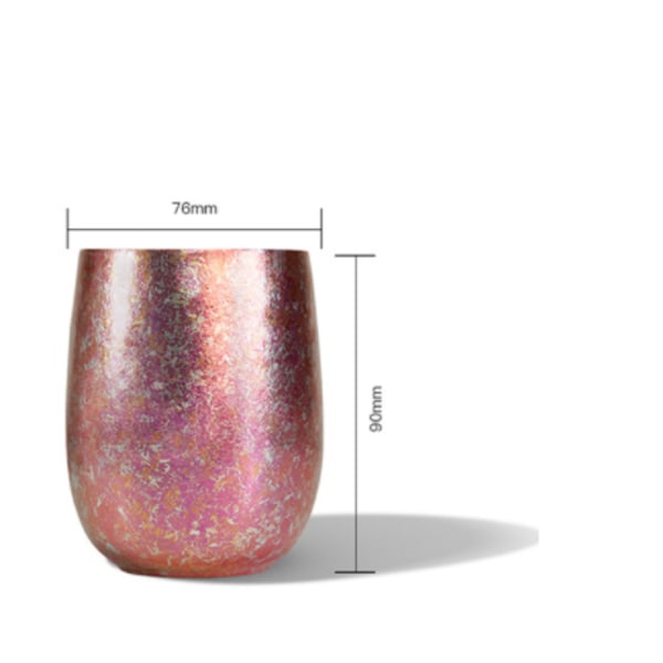 TiTo 120ml Titanium Cup Dubbelvägg Bärbar Ultralätt Mugg
