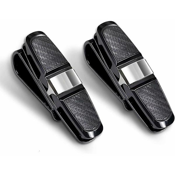 2-pack glasögonhållare för bil solskydd, solglasögon