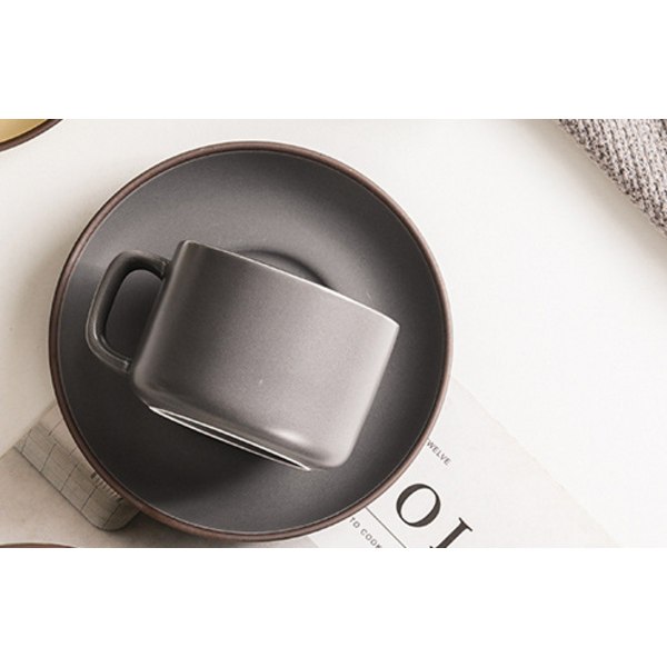 250ml Retro Set Kaffemugg Mjölkkoppssked Med