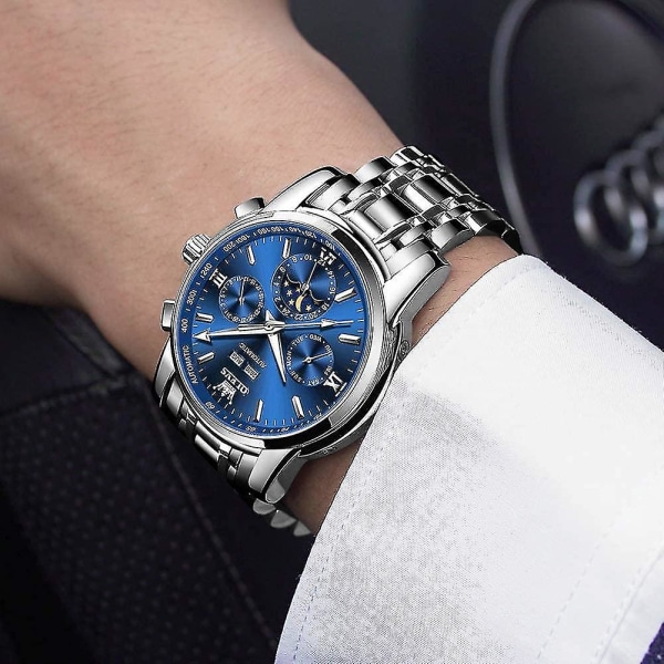 Automatiska klockor för män Mekanisk Slef-wind Luxury