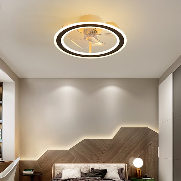 48CM Sovrumsfläktljus, 220V LED36W Steglös dimmer Living