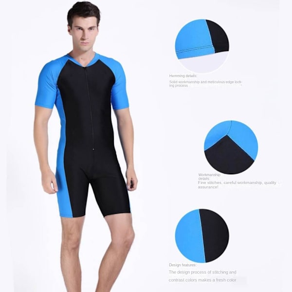 Våtdräkt i ett stycke Solskydd, sommarsurfdräkt Yellow M