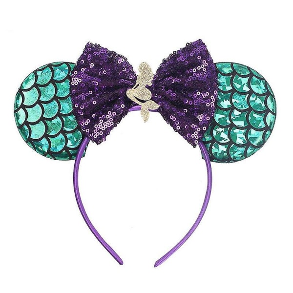 Princess Elsa Accessoarer Barn Paljett Sjöjungfru Pannband Party M