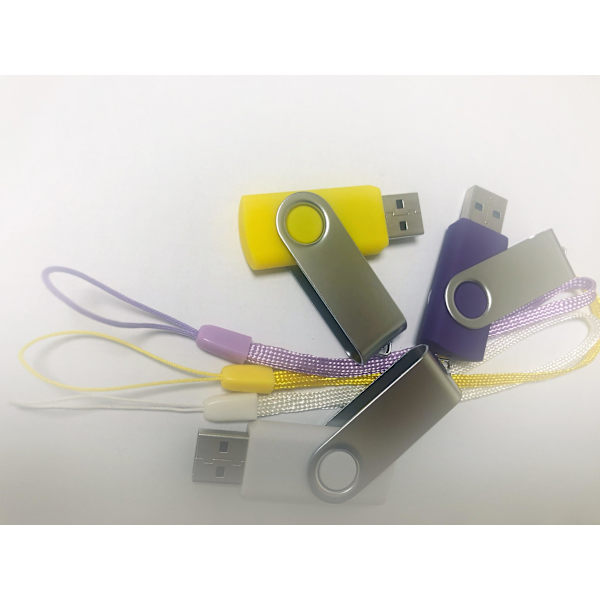 10 USB 2.0 Flash Drive 8gb Swivel Mixed Color USB Sticks