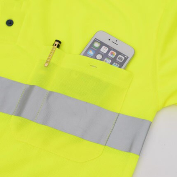 Säkerhetsarbete Pikétröja Reflex Lång synbarhet