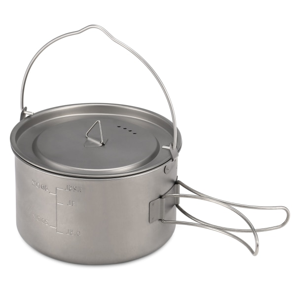 Pure Titanium Folding Cup + Fällbart handtag Hängkruka