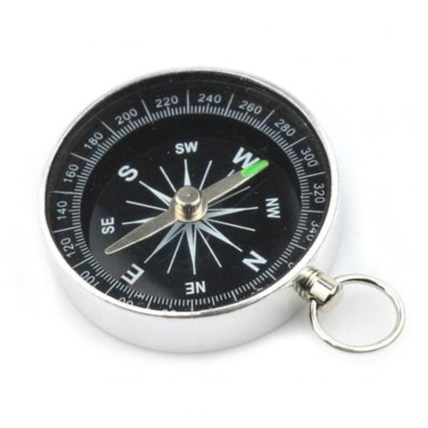 Mini Bärbar Alloy Pocket Kompass Utomhus Sport Vandring