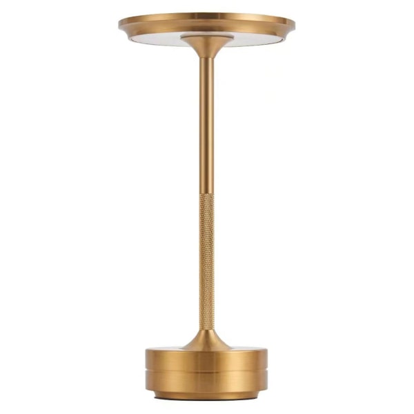 Metallisk sladdlös bordslampa Dimbar och uppladdningsbar Gold