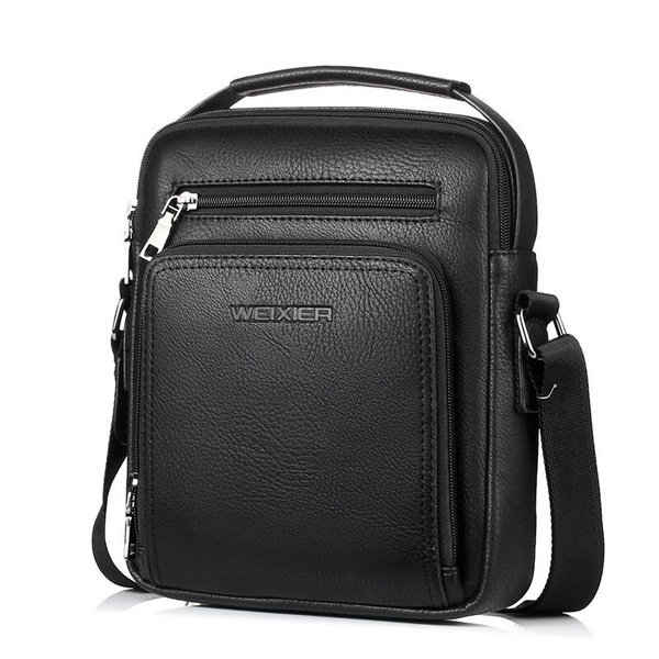 Herr axelväska i hög kvalitet i läder Designer Fashion PU