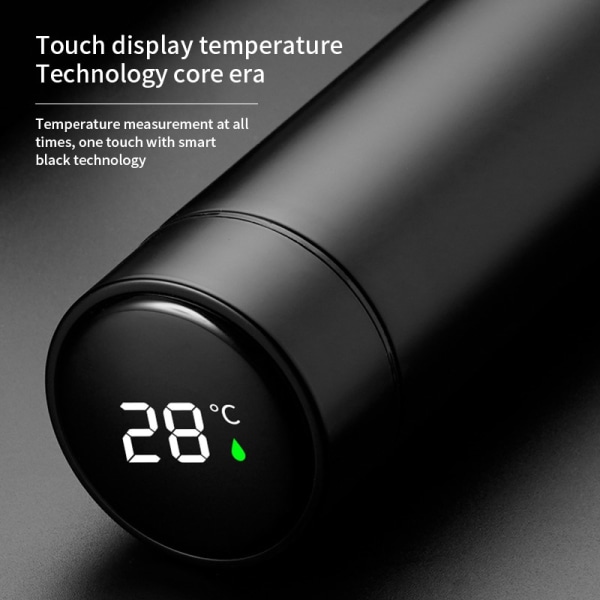 500ML intelligent vattenflaska i rostfritt stål termoskopp