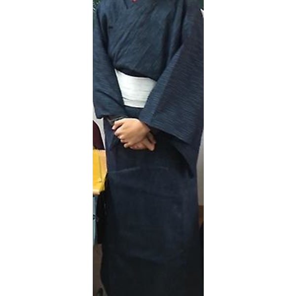 Traditionell Japan Kimono Yukata Herrförband 95 % bomull 4 M