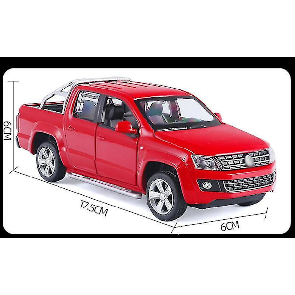 1/30 Alloy Die Cast Amarok Pickup Modell Leksaksbil Simulering