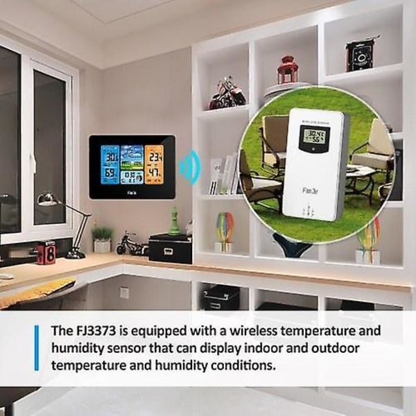 FanJu FJ3373 Multifunktion digital väderstation LCD-larm