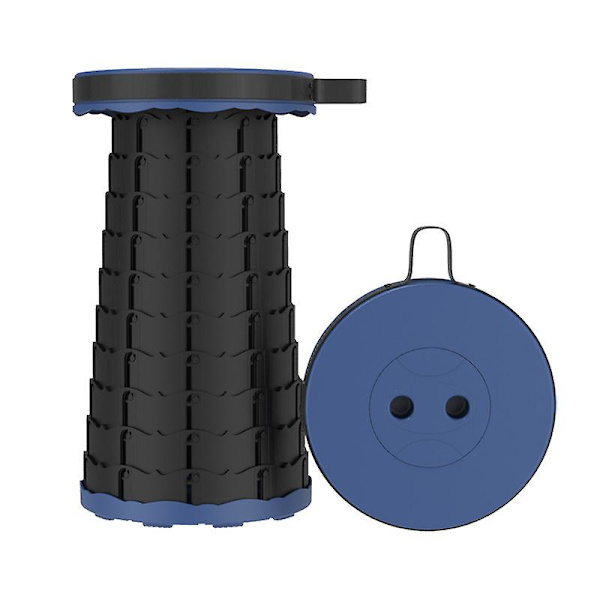 Fällbar pall Travel Camping Teleskoppall NAVY