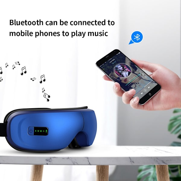 Uppladdningsbar ögonterapi massageapparat Elektrisk Bluetooth -musik
