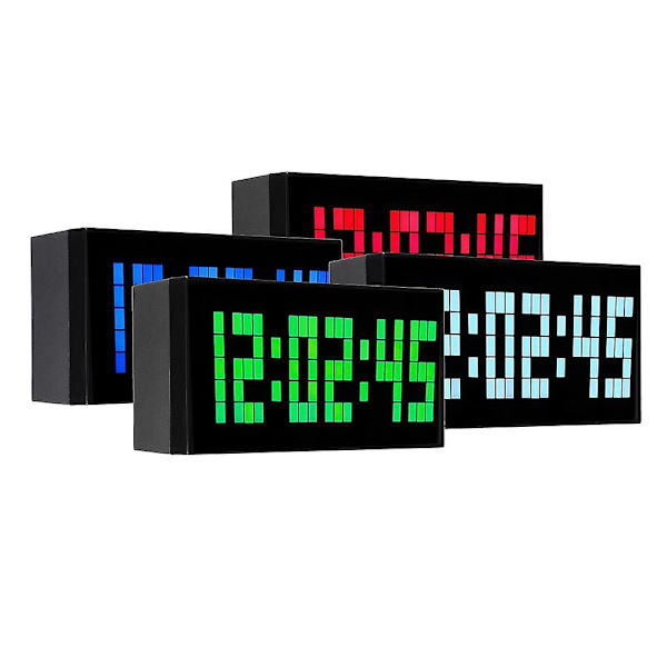 Big Jumbo Digital LED-väggklocka Stor displayvägg
