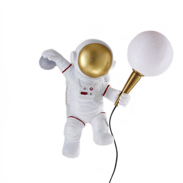 Astronaut Vägglampa 3D-utskrift Månen Kreativ personlighet