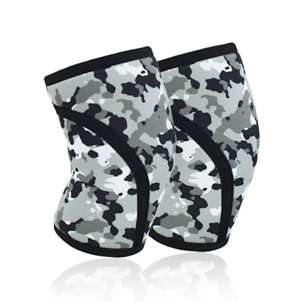 Tjock Camouflage Neopren Sport Knäskydd Fitness Squat