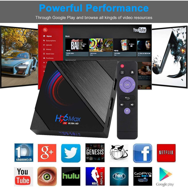 Android 10.0 TV Box, 4 GB RAM 64 GB ROM H616 Quad Core