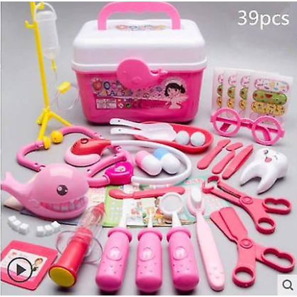Läkare Toy Set Barn leker House Girl Stetoskop Baby