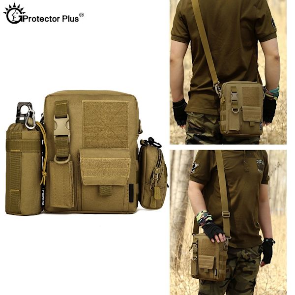 PROTECTOR PLUS Tactical Messenger Bag Herr Military Camo