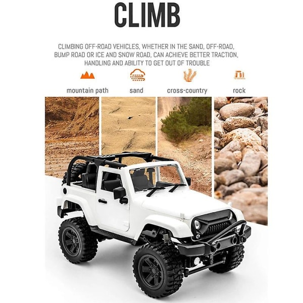 2.4G cabriolet fjärrkontroll lastbil klättring 4wd buggy