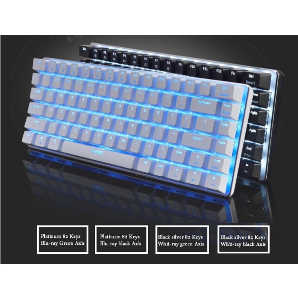 qwert Mekaniskt speltangentbord 18-läges RGB-bakgrundsbelyst USB