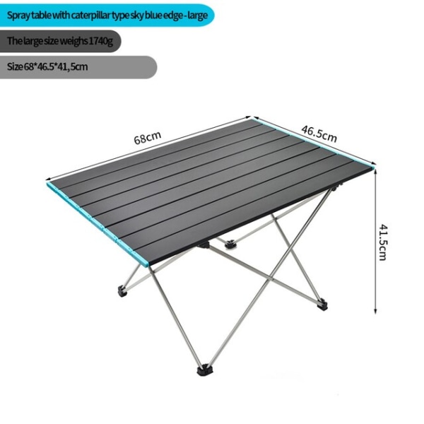 Utomhus bärbar hopfällbar aluminiumlegering bord Picknick Camping