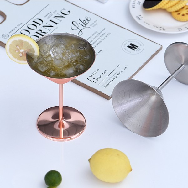 Rostfritt stål Cocktailglas, lämplig för KTV Triangle Silver