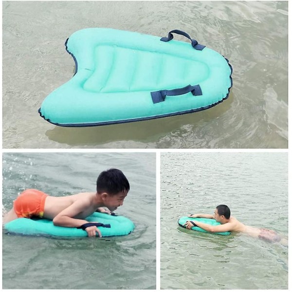 Uppblåsbar Surf Body Board med handtag, simning flytande