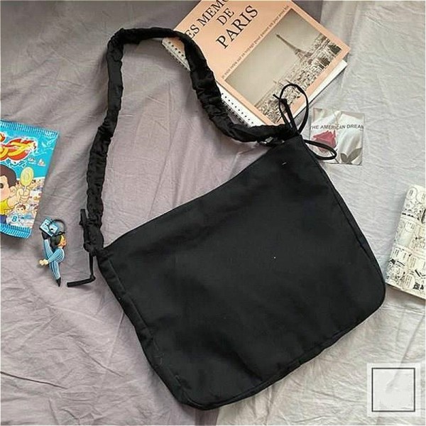 Shoppingväskor Kvinnor Stor kapacitet Canvas Student Cross Body