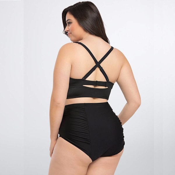 Europeisk och amerikansk print , samlad bikinisplit Colorful XL
