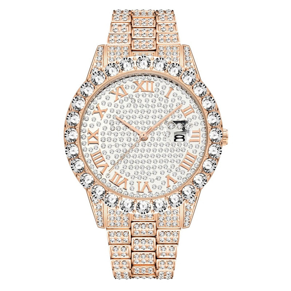 Watch Herr Lyxmärke Full Diamond Herrklockor AAA CZ