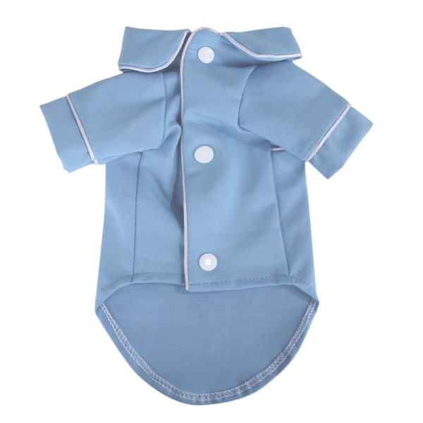 Pet Pyjamas, hem små hund Bichon kläder Blue L