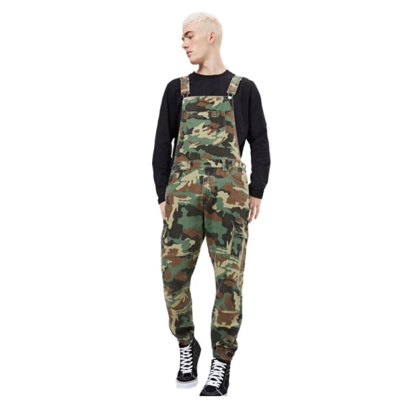 Snygga Camo Dungarees för män arbetsoverall Haklapp och hängslen