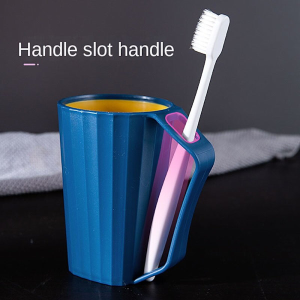 Plastmunsköljkopp för barn och studenter invertibel Pink