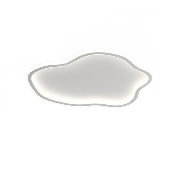 Cloud LED-taklampa, Diameter 40cm / Höjd 5cm, Vit White