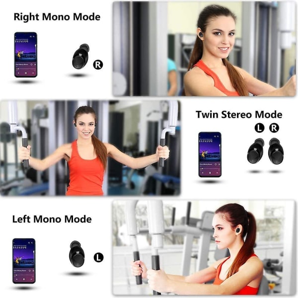Trådlösa Bluetooth 5.0 hörlurar, TWS Touch Control