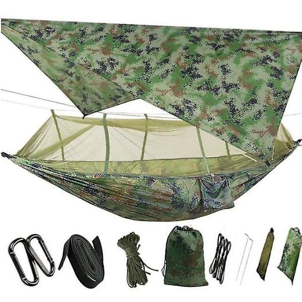 Campinghängmatta, bärbar resehängmatta dubbel camping
