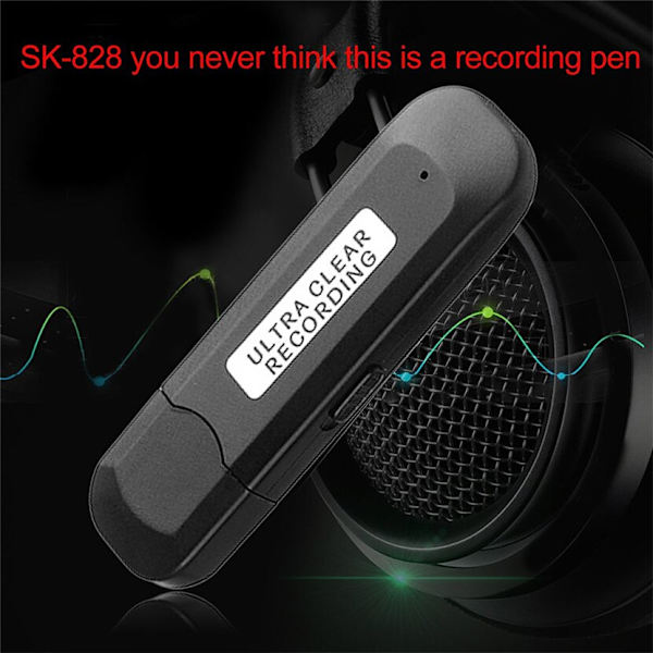 16G inspelningspenna SK 828 multifunktionell inspelare i liten storlek