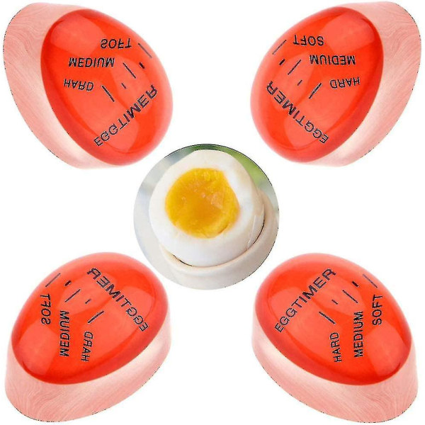 Äggkokningstimer, av färgskiftande äggtimer (4st)