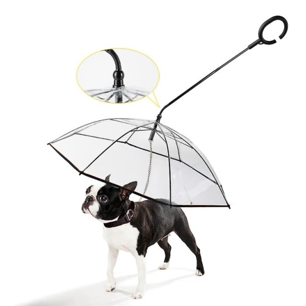 Pet Paraply Hund Walking Paraply Med justerbart koppel För