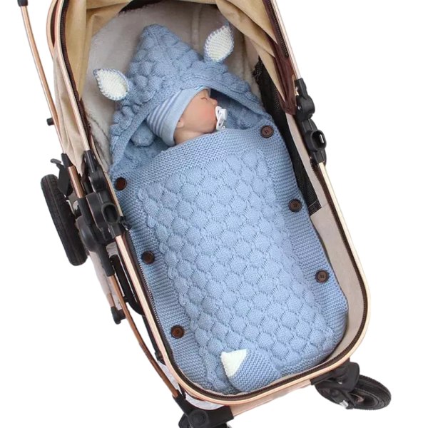 75*35+14 Svanssovsäck, lämplig för vår och höst, Blue fleece